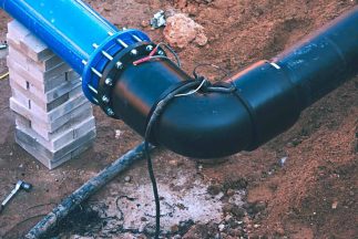 HDPE pipe welding underground — Smart Water Technology in Auckland, NZ